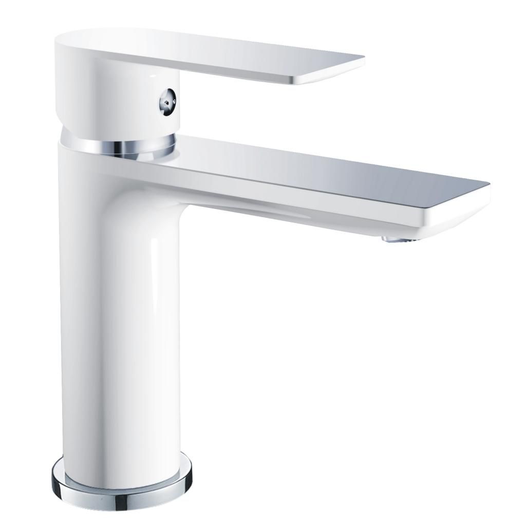 Смеситель для умывальника HAIBA HB10505-8 белый, хром 1/2