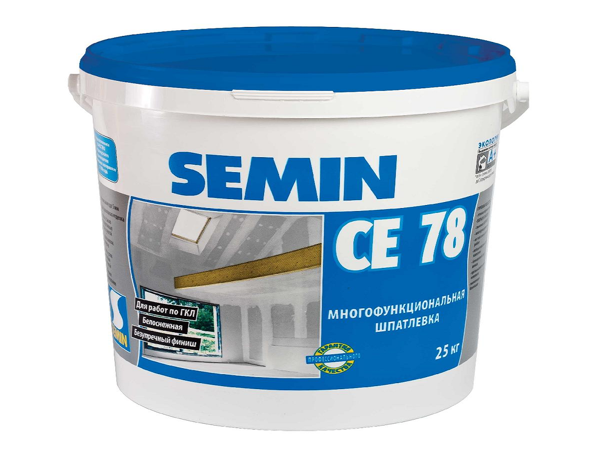 Шпатлевка многофункциональная CE 78 NEW SEMIN 25 кг Синяя крышка