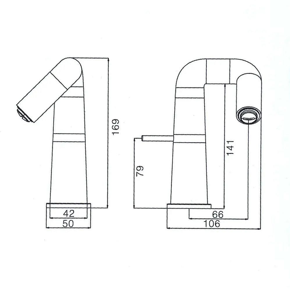 Смеситель для умывальника HAIBA HB10813-7 черный 1/2 - фото 2
