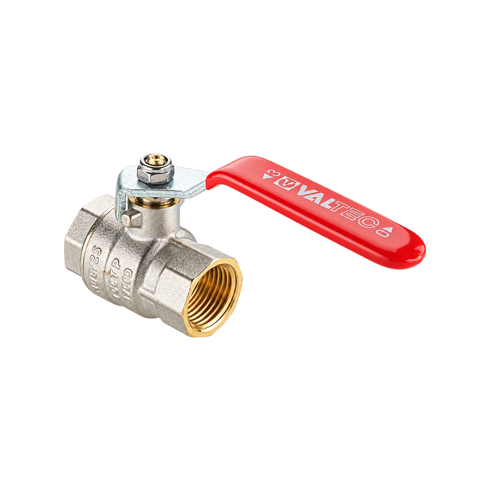 Кран шаровой Valtec BASE-ГОСТ, внутренняя резьба на обоих концах, 1", DN25, PN40
