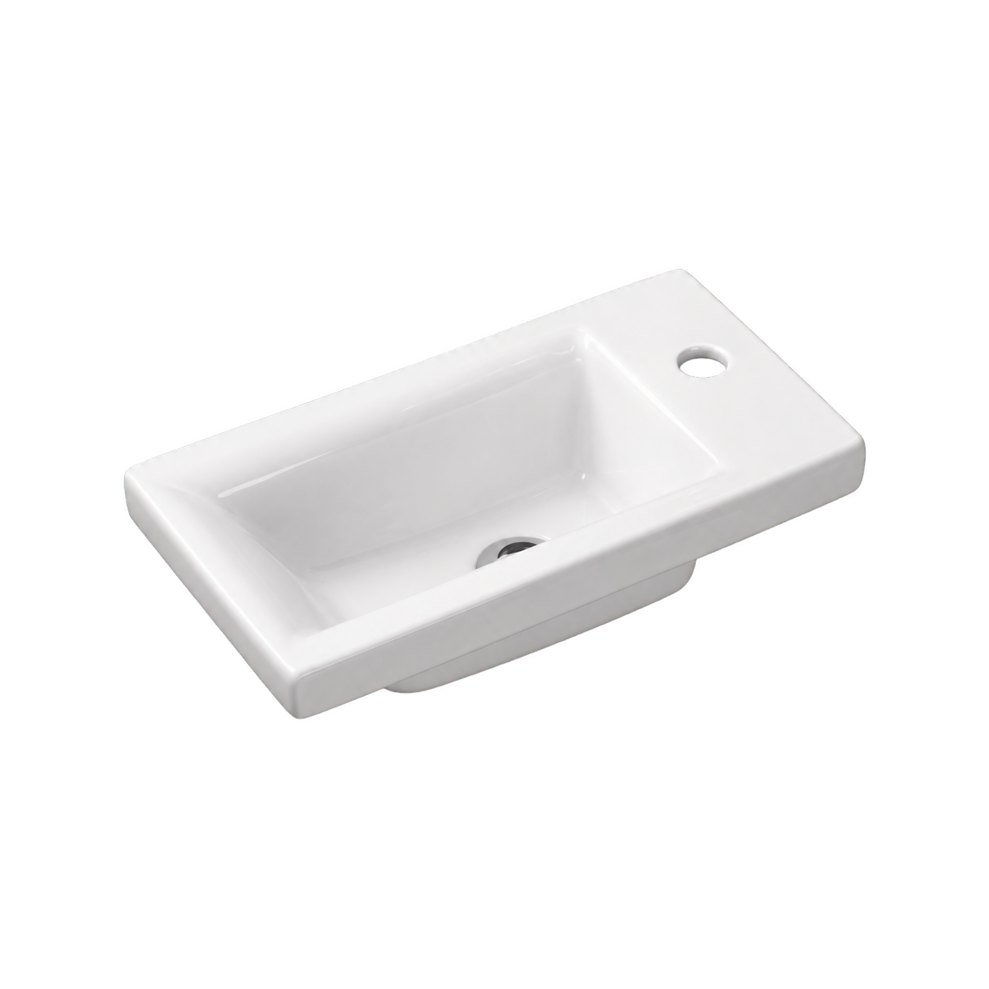 Умывальник мебельный Santek МИРАНДА 40 с отверстием для смесителя и переливом