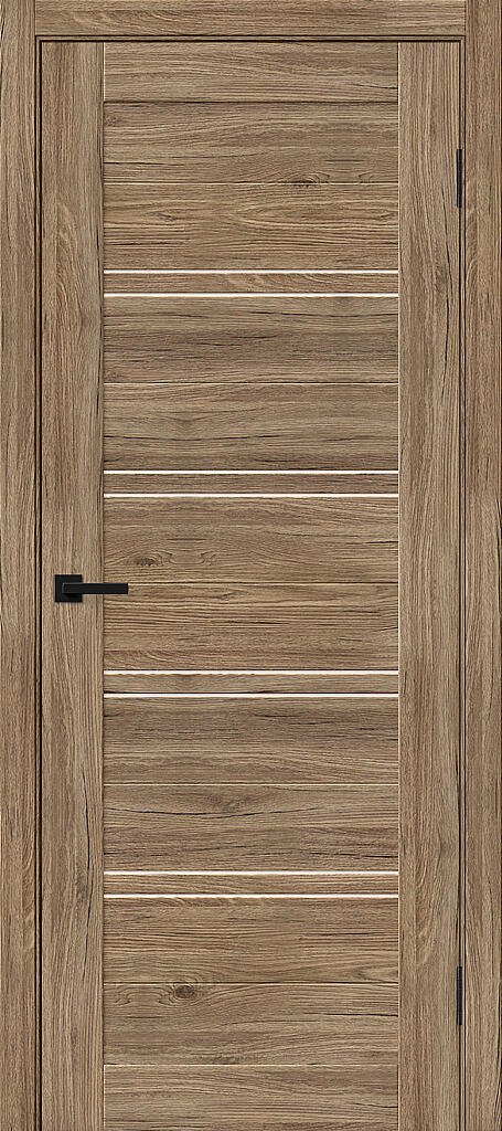 Дверь межкомнатная полотно Браво-28 эко шпон Original Oak 2000x600 мм Magic Fog