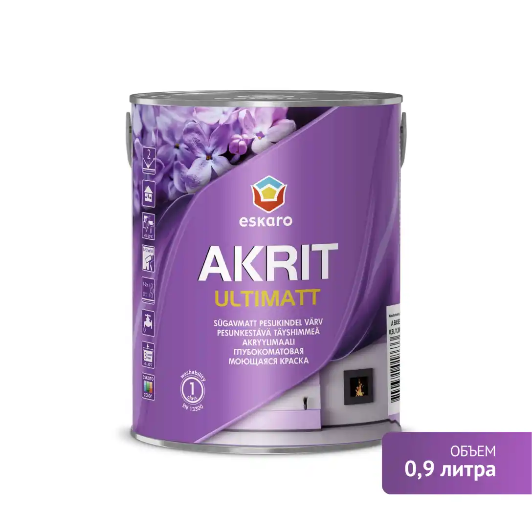 Краска Eskaro Akrit Ultimatt 0,9 л