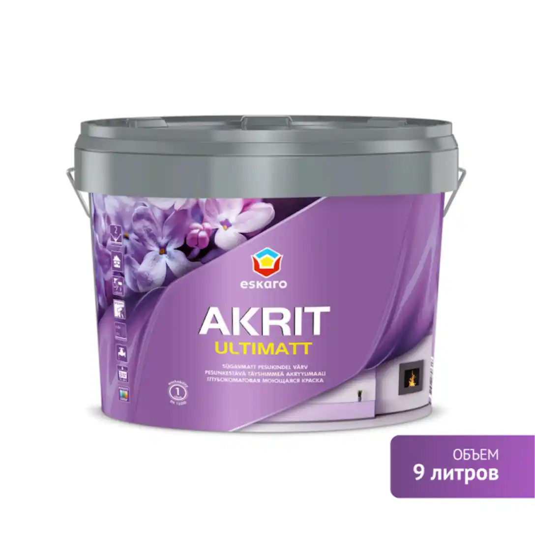 Краска Eskaro Akrit Ultimatt 9 л