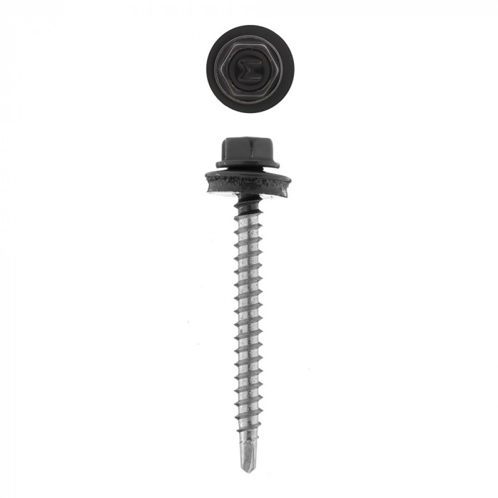 Саморез кровельный RAL 7024 4,8*29 (250 шт)