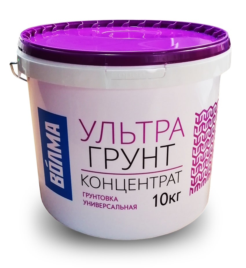 Грунтовочный состав-концентрат ВОЛМА Ультрагрунт Плюс, 10 кг