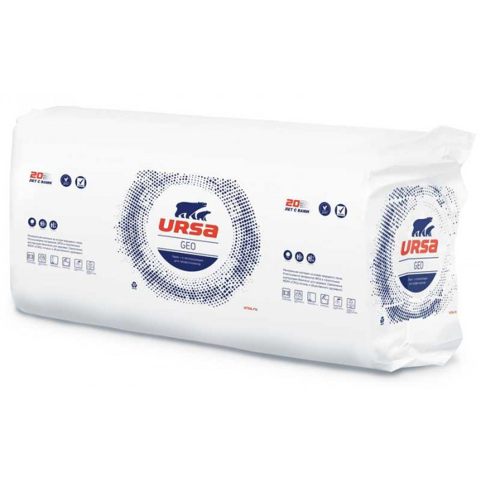Утеплитель URSA Geo П-15 1250*610*100 мм 10 плит