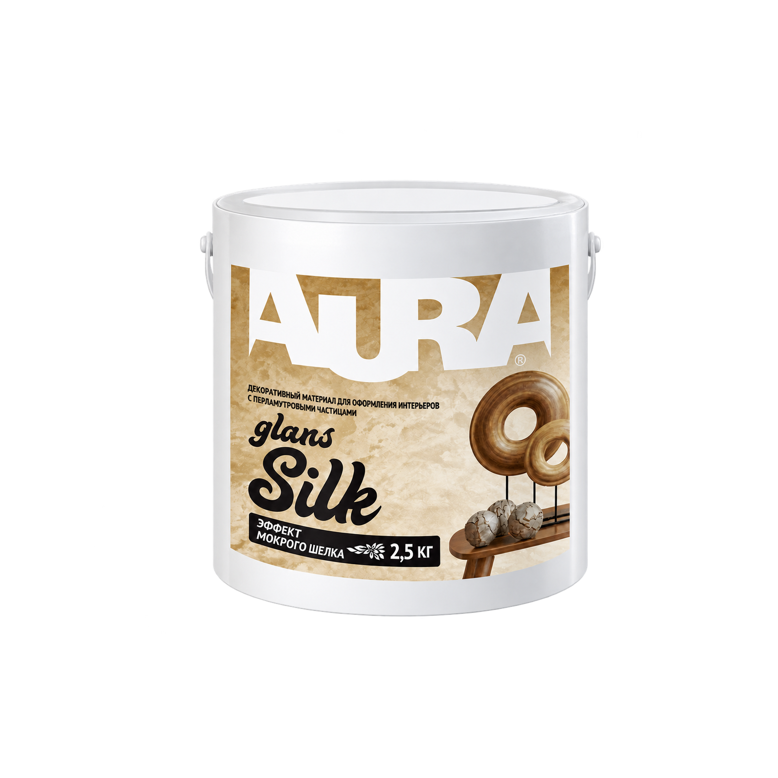 AURA Декоративный материал " Silk Glans" 2,5 кг/2,016 л