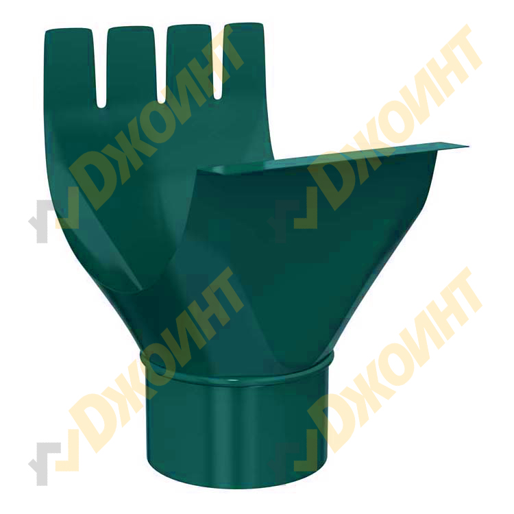 Воронка выпускная круглая D125/100 RAL 5021 морская синева