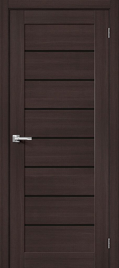 Дверь межкомнатная полотно Браво-22 эко шпон Wenge Melinga 2000x800 мм Black Star