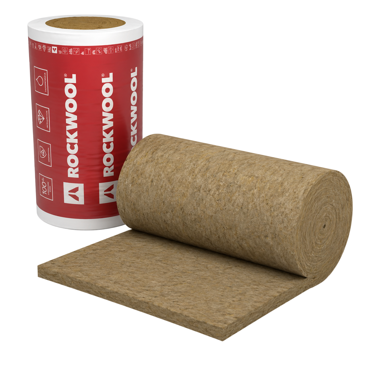 Утеплитель Rockwool Техническая изоляция и огнезащита Тех Мат простой 5000*1000*50 мм 1 рулон