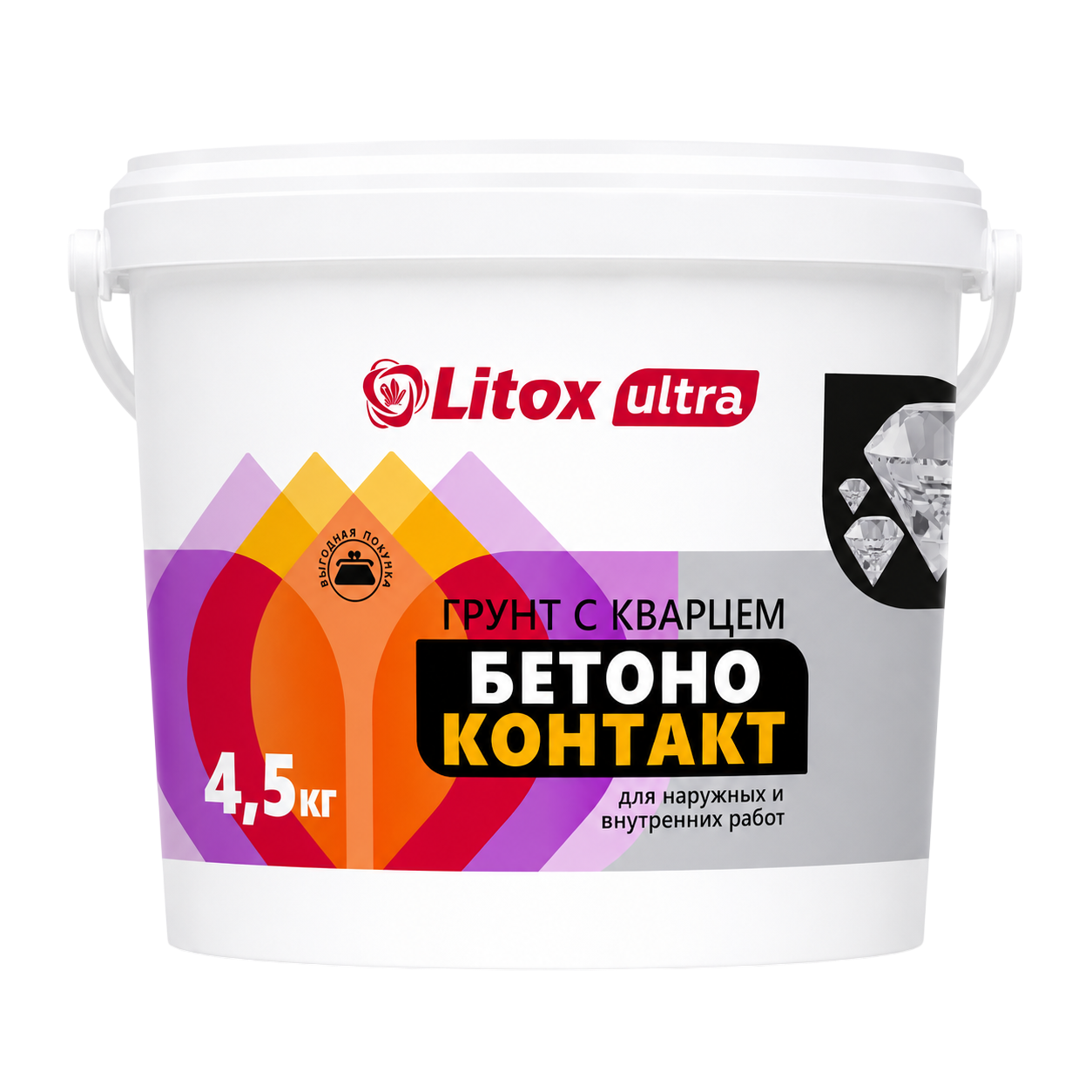 ЛИТОКС БЕТОНОКОНТАКТ Грунтовка 4,5 кг