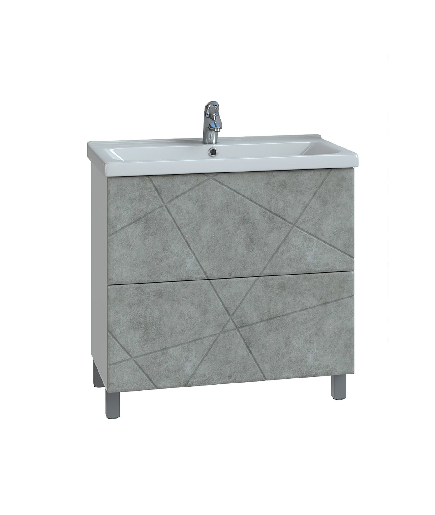 Тумба VIGO GEOMETRY 80 бетон с чашей 9696 tn.bsf.GEO.9696.80.2Y