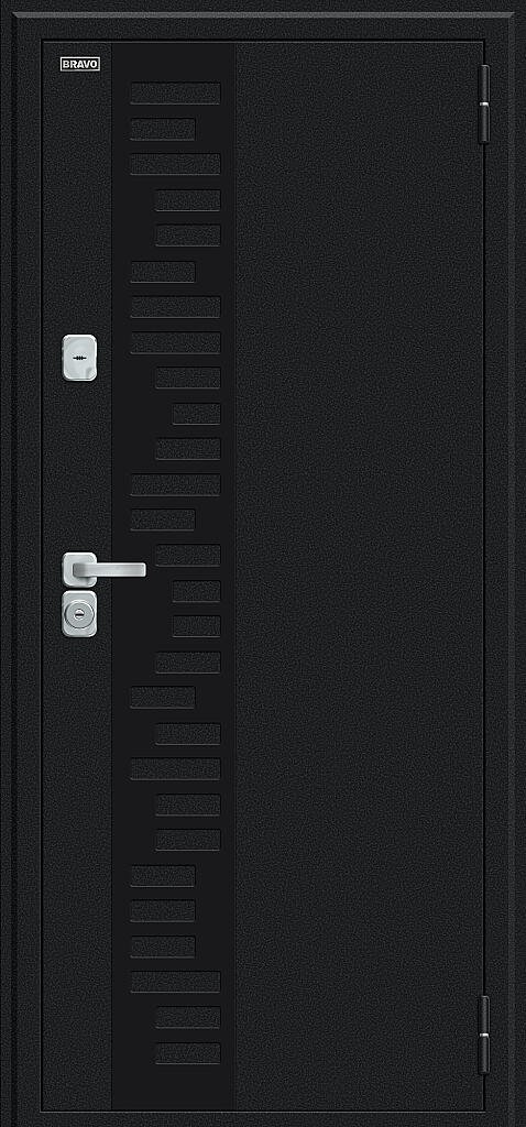 Дверь входная Thermo Техно Д2/BChrome Thermo-2 Букле черное правая 2050x860 мм Wenge - фото 2