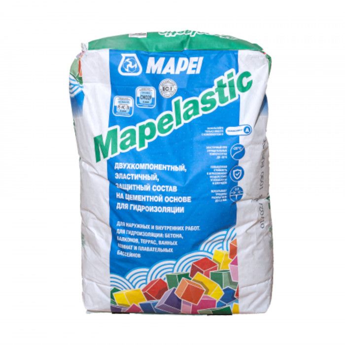 MAPEI Гидроизоляция эластичная сухая часть Mapelastic /А 24 кг
