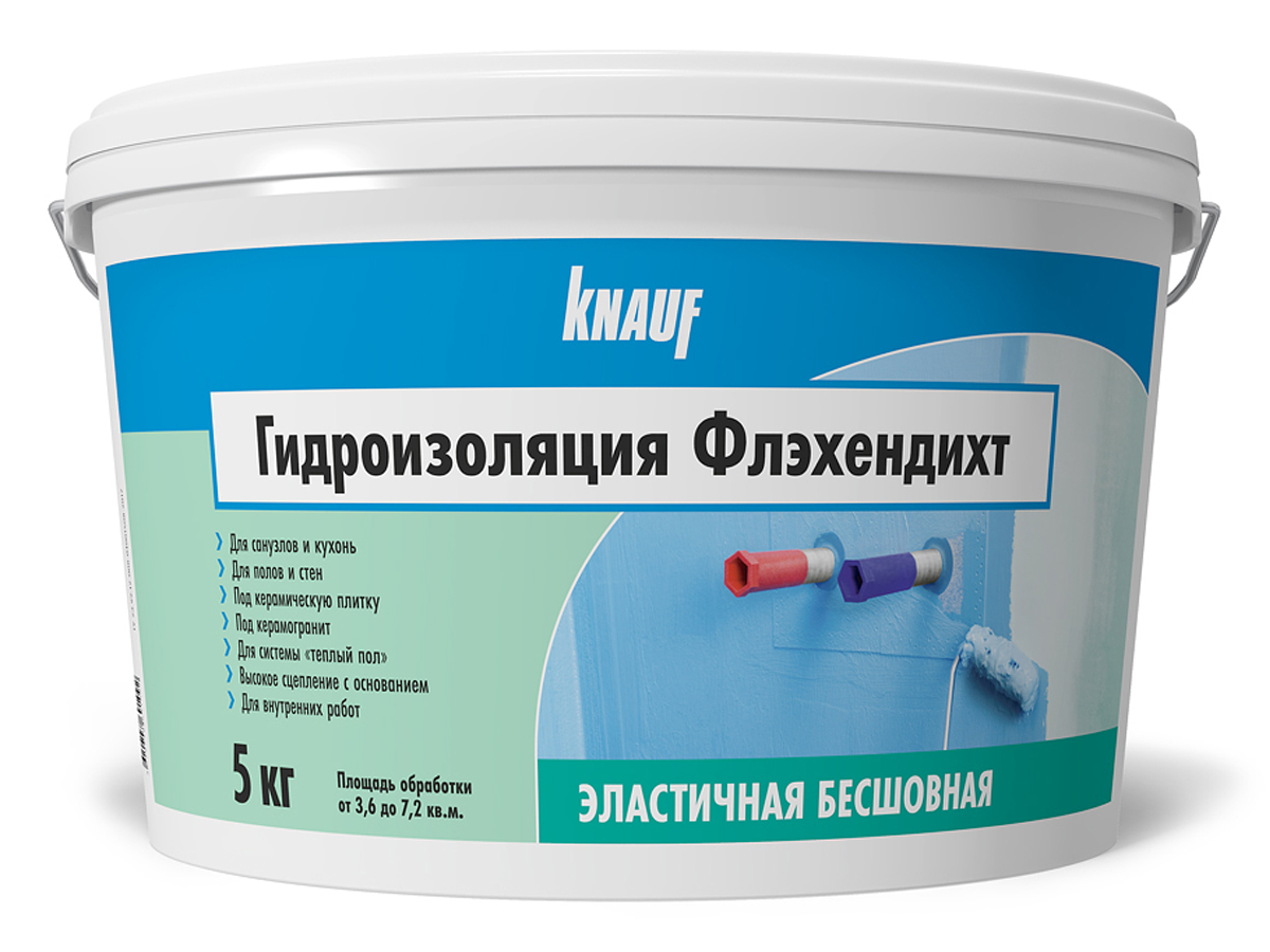 Гидроизоляция KNAUF Flachendicht 5 кг