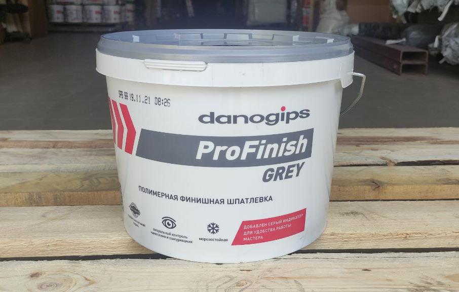 DANOGIPS PROFINISH Полимерная финишная шпаклевка Grey / ПроФиниш серая 16,5 кг