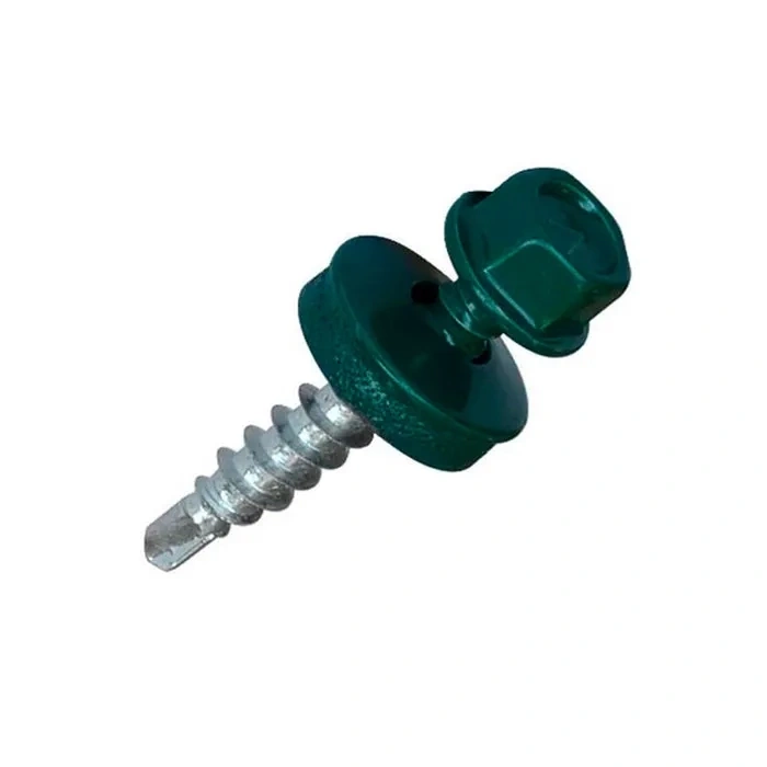Саморез кровельный Tech-krep RAL 6005 (зелёный мох) 5.5*19 мм