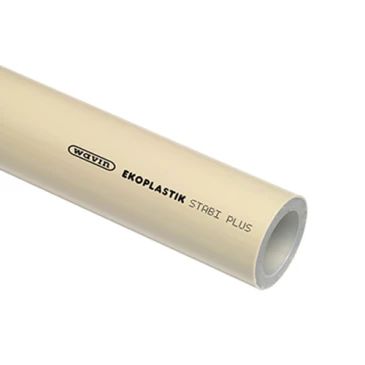 ПП Труба Ekoplastik 63x8,7 Stabi Plus армированная, серая (4 м в упак)