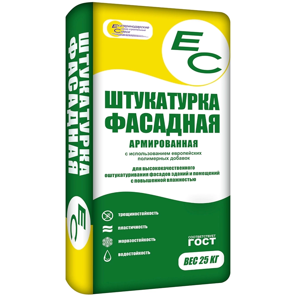 ЕС Штукатурка фасадная серая 25 кг