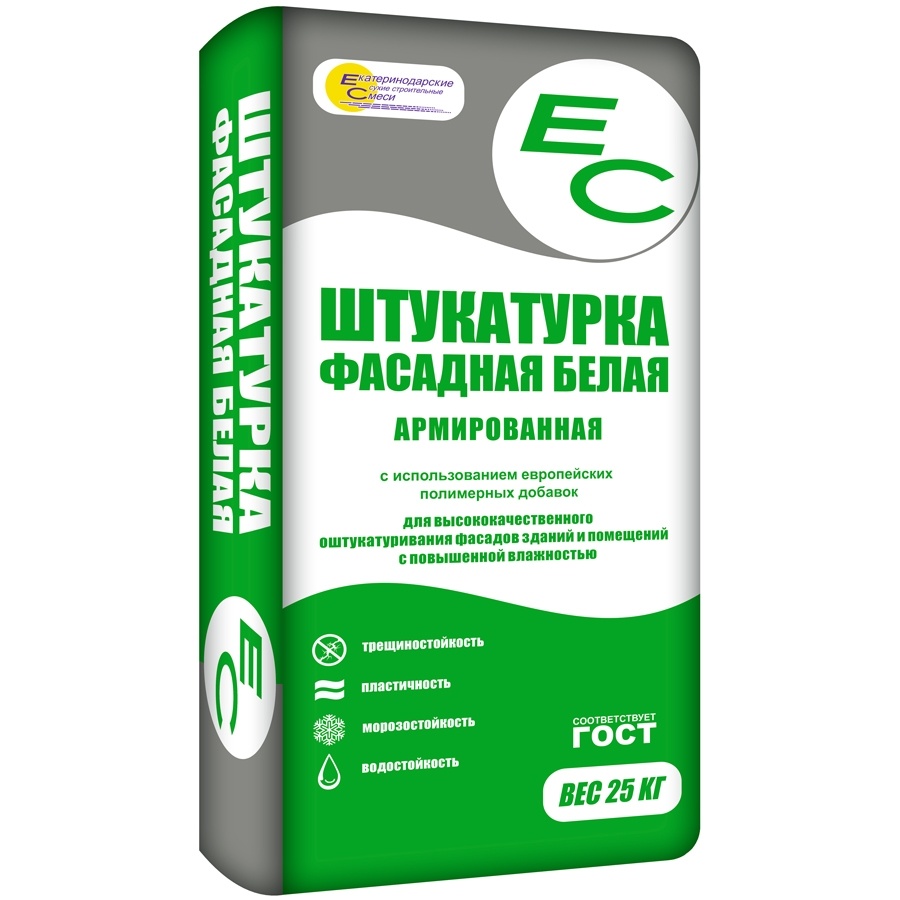 ЕС Штукатурка фасадная белая 25 кг