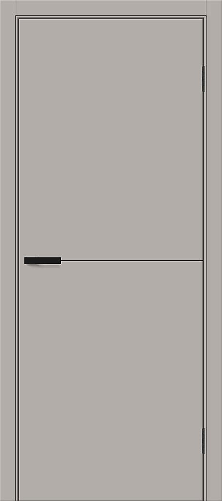 Дверь межкомнатная полотно Браво-0.21.П пэт Grey Silk 2300x600 мм