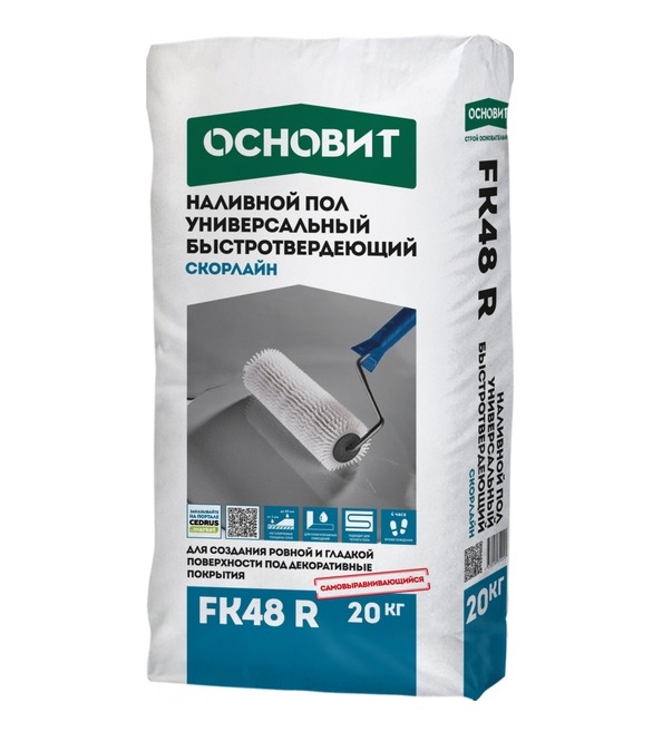 ОСНОВИТ СКОРЛАЙН FK48 R Наливной пол универсальный,20 кг