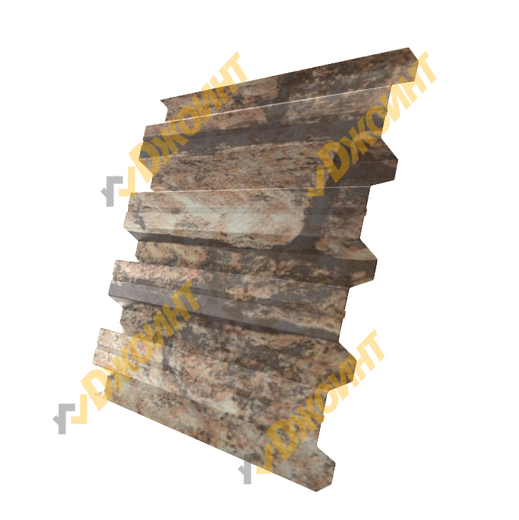 Профнастил Н-60 0,5 Printech Fine Stone 3D (Светлый камень 3D)
