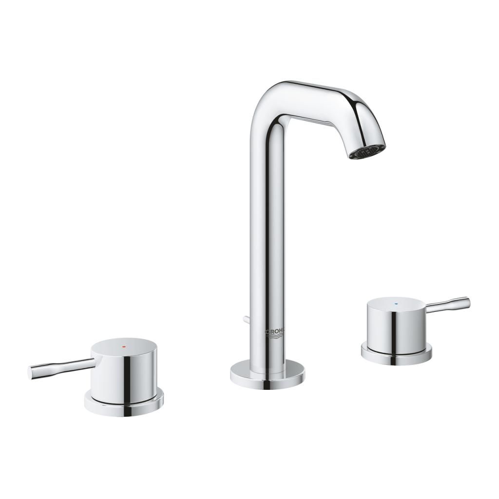 Смеситель для умывальника GROHE ESSENCE на 3 отверстия, донный клапан 3/8 20296001