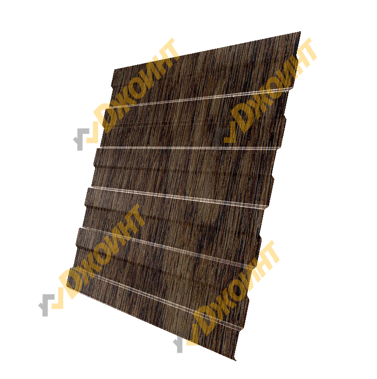 Профнастил С-10 0,5 Printech Real Print Cacao Wood (Какао дерево)