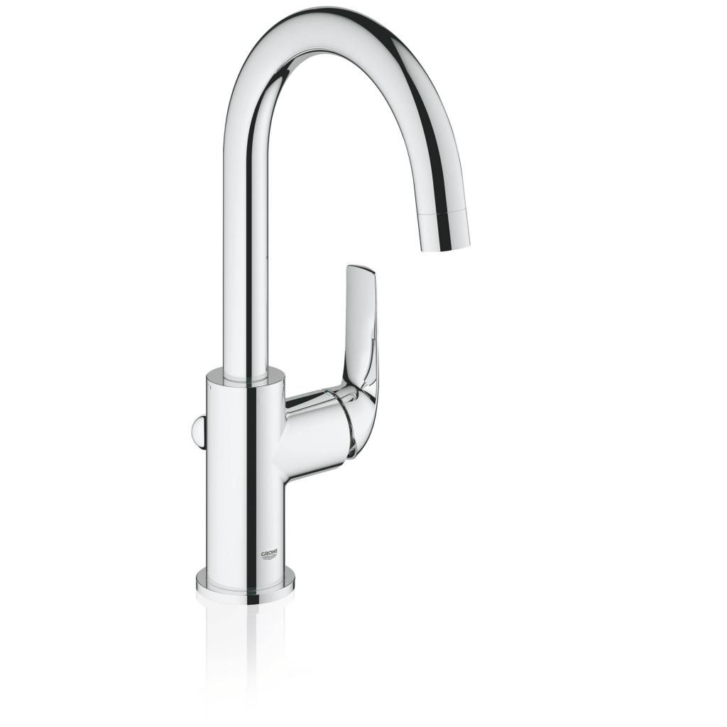 Смеситель для умывальника GROHE BAUCURVE донный клапан 3/8 23090000