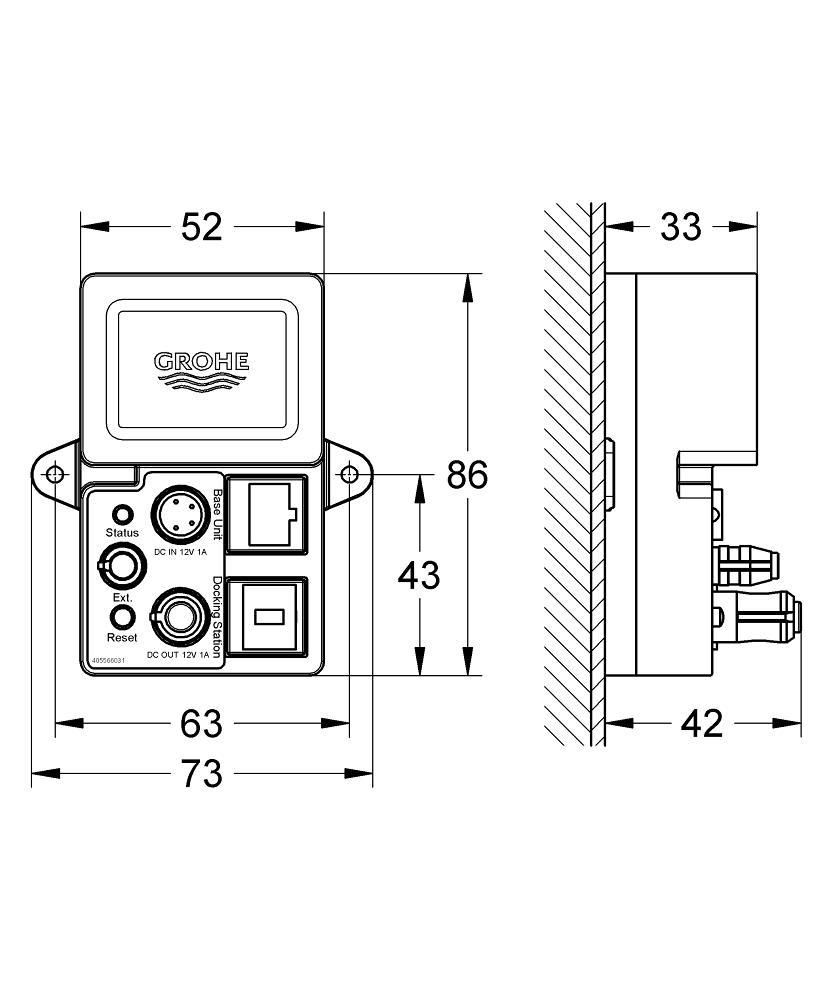Блок Bluetooth GROHE BT-01 F-digital Deluxe 36371000 - фото 2