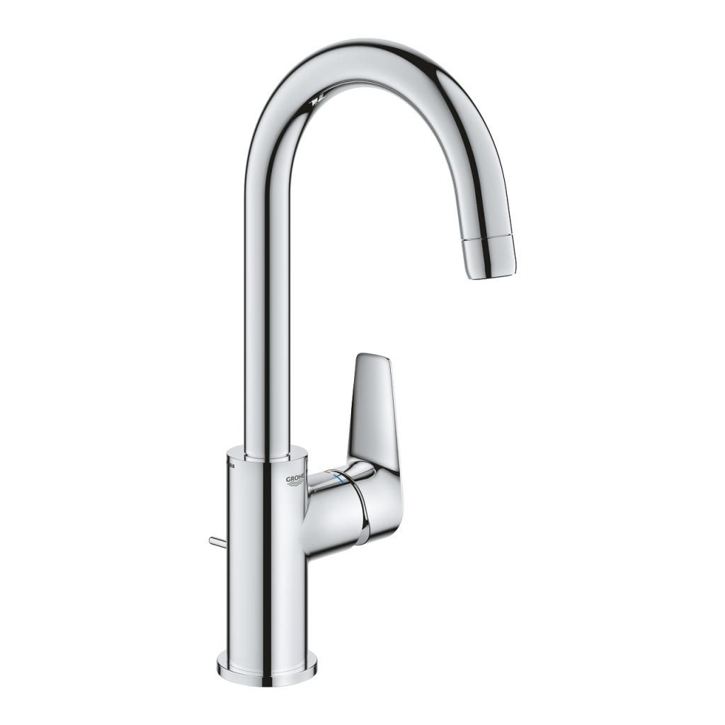 Смеситель для умывальника GROHE BAUEDGE донный клапан 3/8 23760001