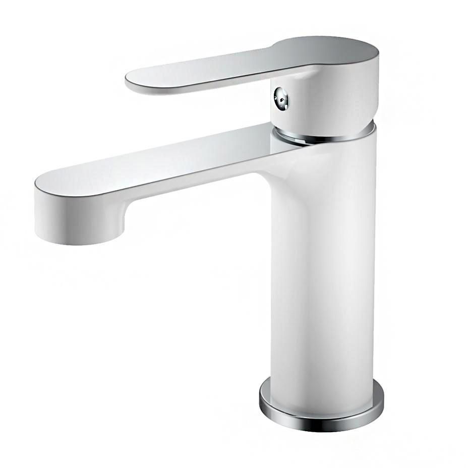 Смеситель для умывальника HAIBA HB10557-8 белый, хром 1/2