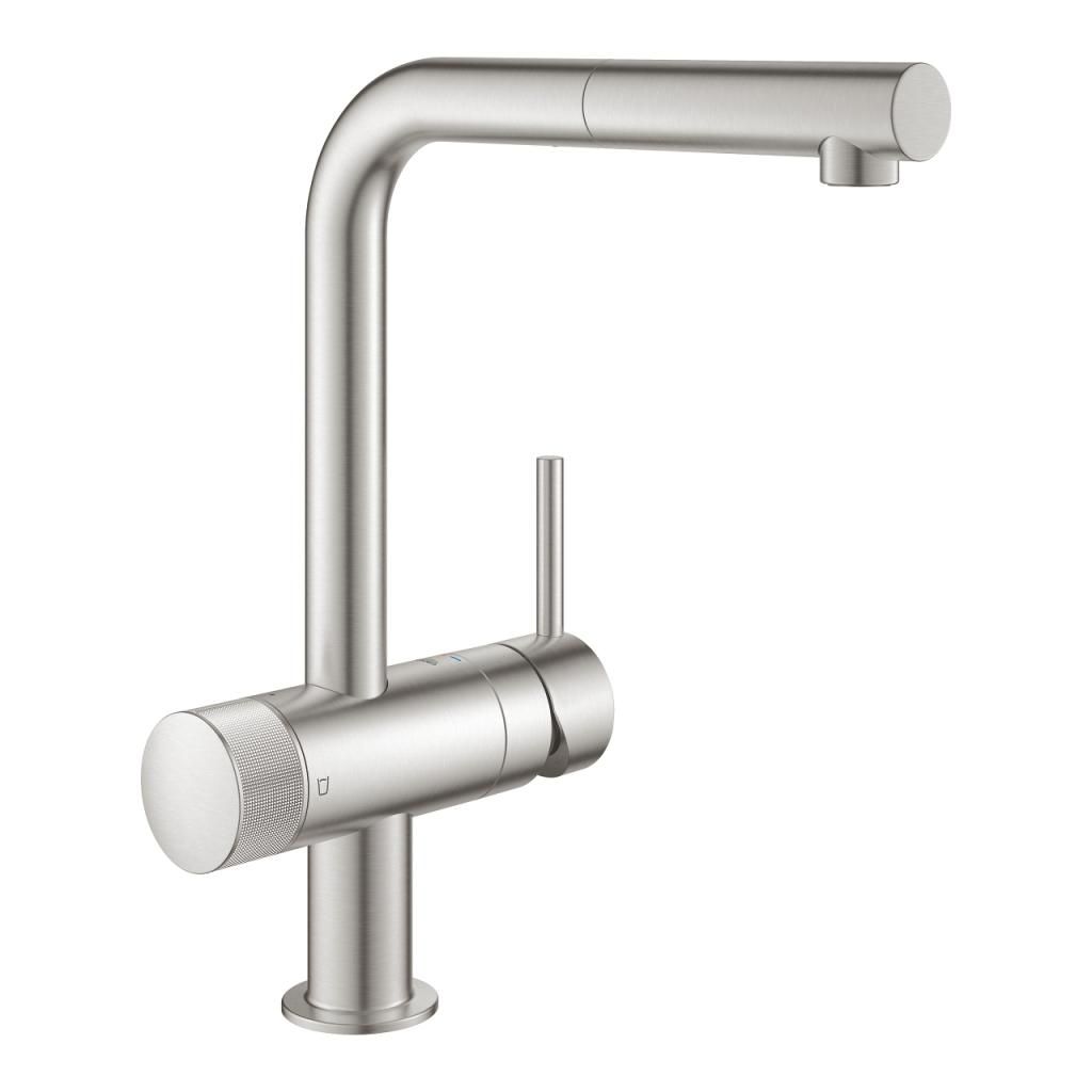 Смеситель для мойки GROHE BLUE MINTA PURE вытяжной излив, под фильтр 31721DC0