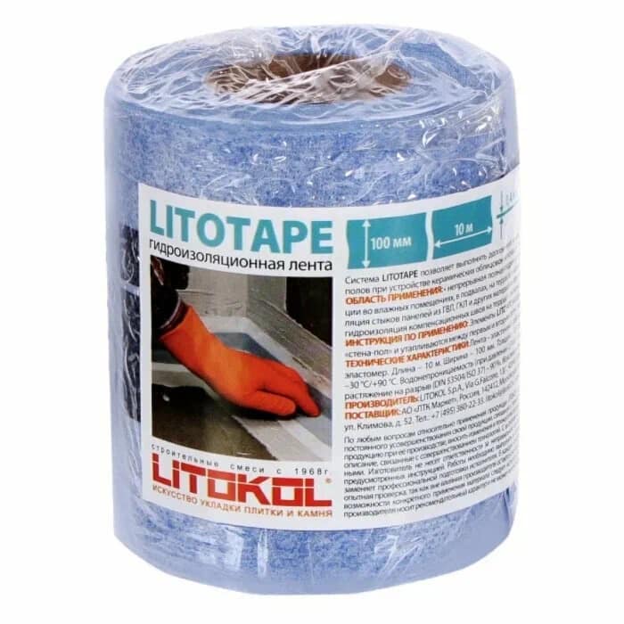 Гидроизоляция лента LITOTAPE Litokol рулон 10 п.м