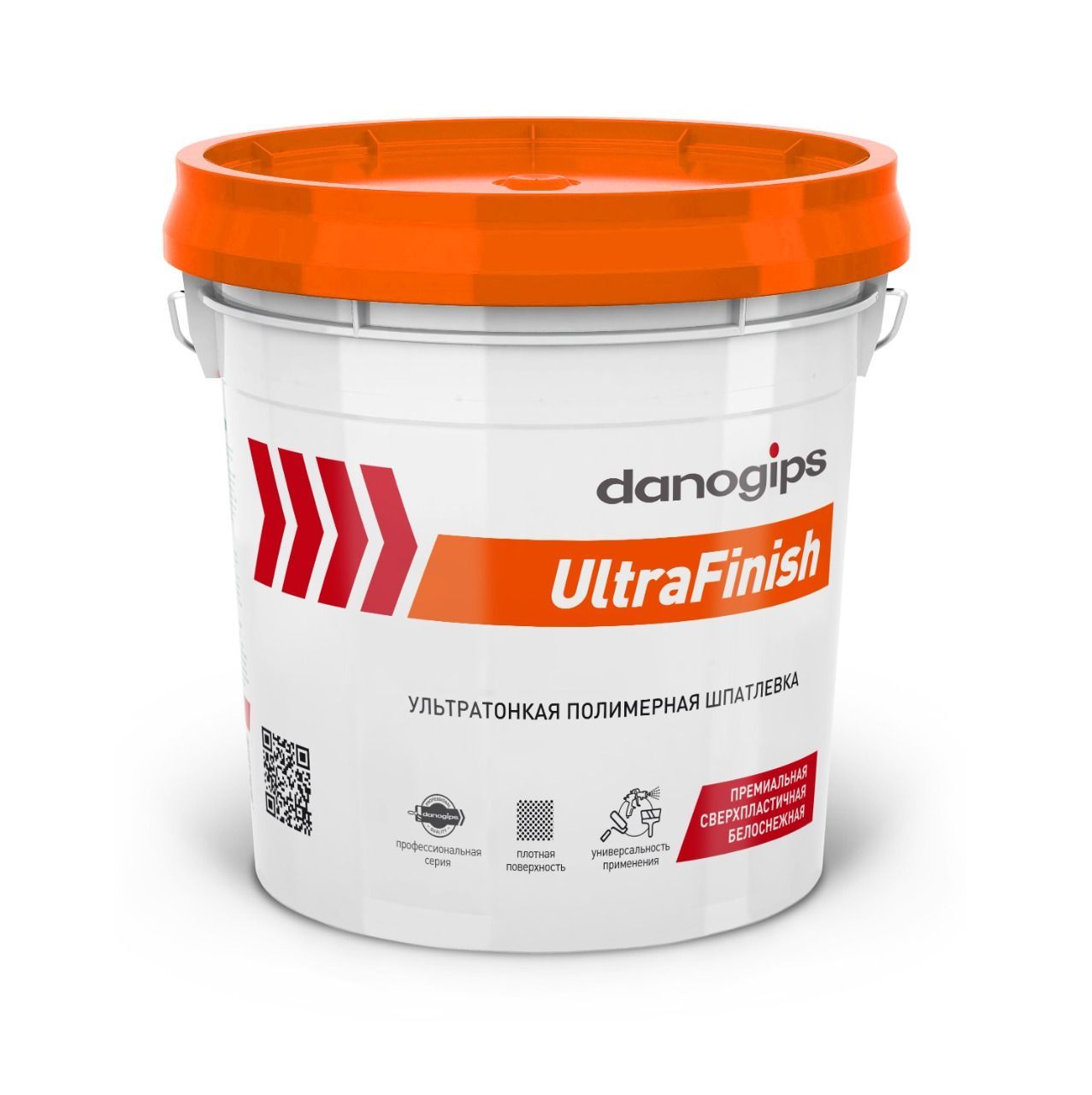 DANOGIPS ULTRAFINISH Ультратонкая финишная полимерная шпатлевка / УльтраФиниш 28 кг (17 л)