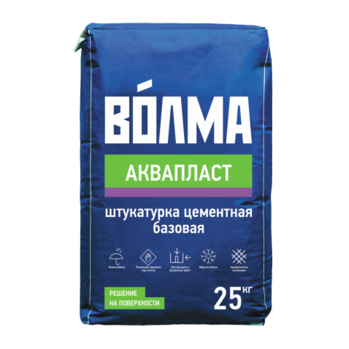 ВОЛМА Штукатурка Аквапласт, 25 кг