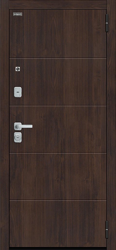 Дверь входная Флэт/BChrome Bravo R-3 Almon правая 2050x860 мм Almon/Bianco - фото 2