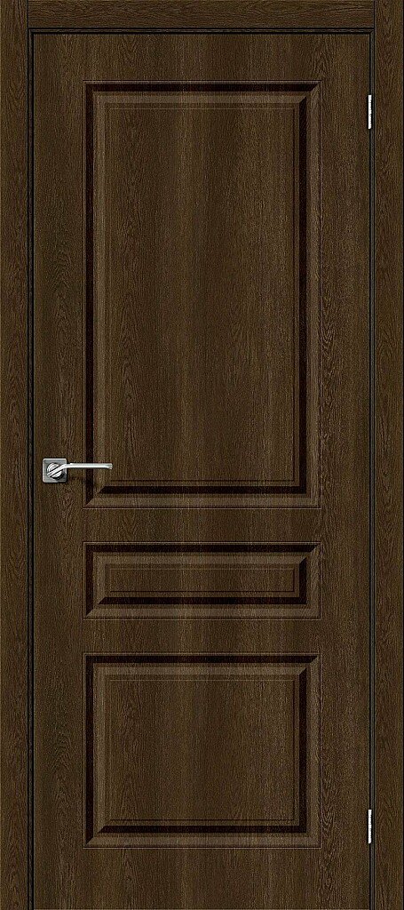 Дверь межкомнатная полотно Скинни-14 винил Dark Barnwood 2000x900 мм