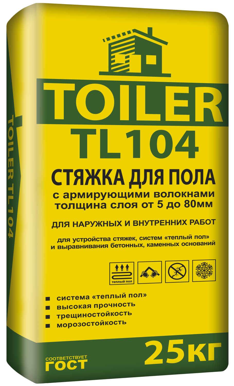 TOILER TL 104 Стяжка для пола, 25 кг