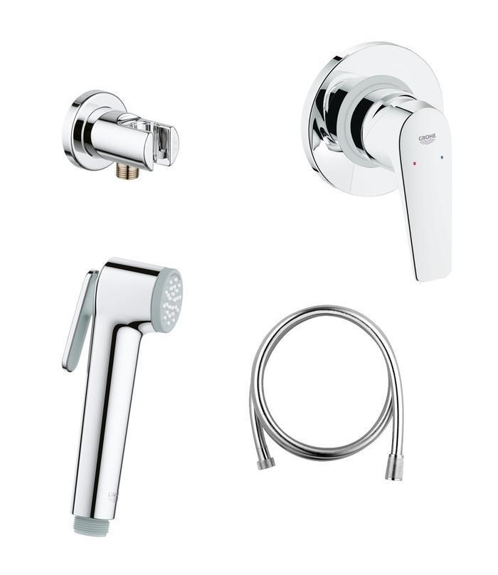 Комплект смеситель с гигиеническим душем GROHE BAUFLOW 124900
