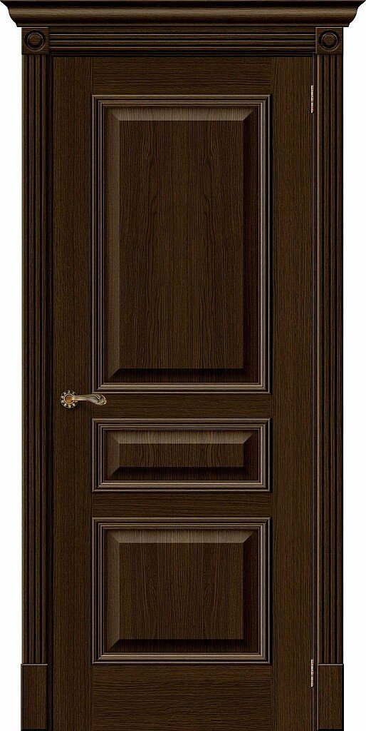 Дверь межкомнатная полотно Вуд Классик-14 шпон Golden Oak 2000x600 мм