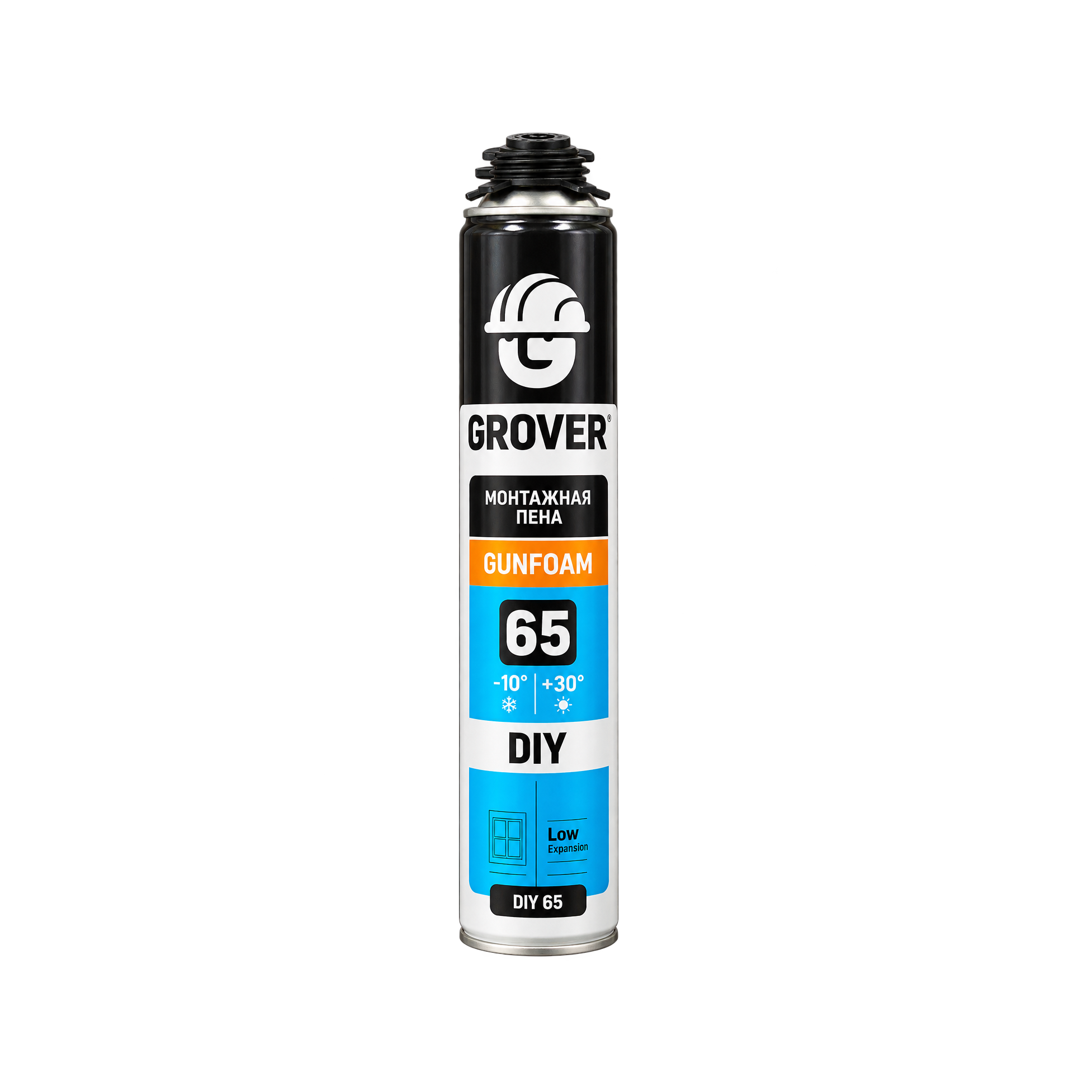 Пена монтажная профессиональная GROVER DIY65 всесезонная 800 мл