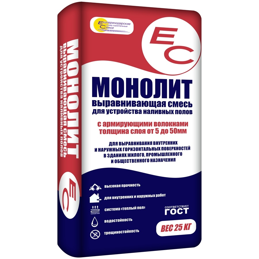 ЕС МОНОЛИТ Наливные полы '' '' 25 кг