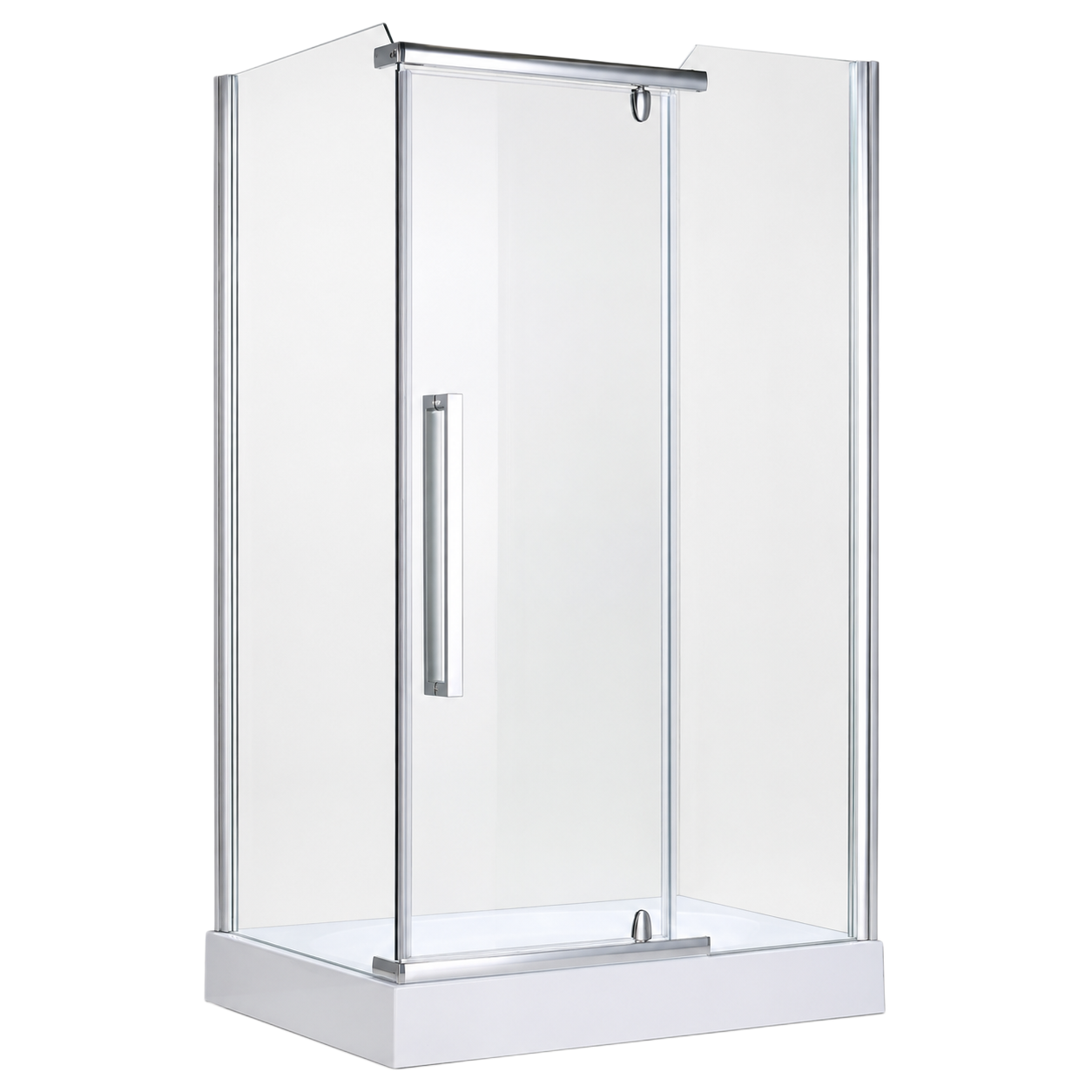 Душевая кабина AOCLEAR 80*120/202 A-88D(R) (напольная, прозрачная, хромированная)