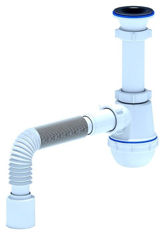 Сифон Ани Грот 1 1/2" x 40 с гибкой трубой 40x50