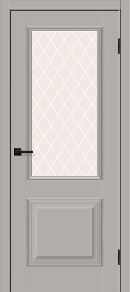Дверь межкомнатная полотно Классик-13 пэт Grey Silk 2000x600 мм