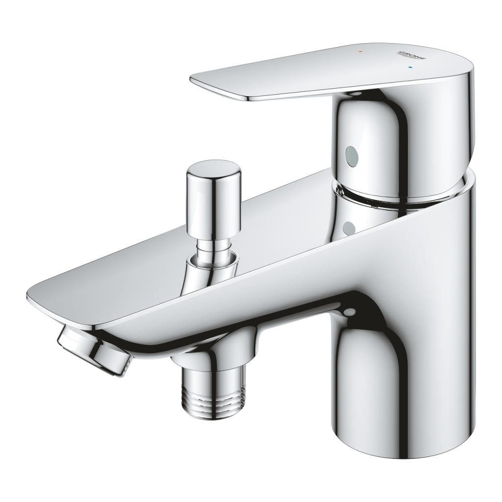Смеситель для ванны GROHE BAUEDGE набортный, на 1 отверстие, без аксессуаров 23562001 - фото 3