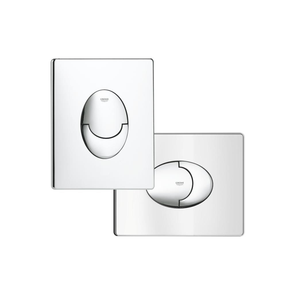 Клавиша двухрежимная GROHE Skate Air хром 156*197 горизонтальная 3850600 - фото 2